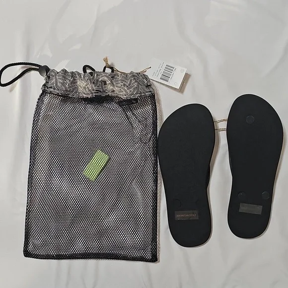 Sakroots Neon One World Encore Flip Flops Sandals - Picture 7 of 11